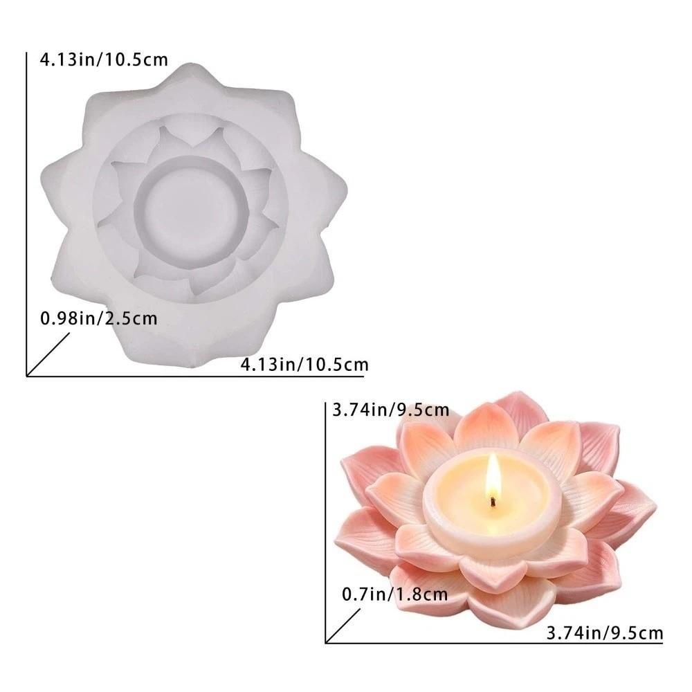 Silicone Flower Candle Mold DIY Crafts Epoxy Resin Plaster Mold Home Decorate