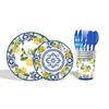 Cross-Border Blue & White Porcelain-Themed Disposable Party Set: Plates, Cups, Napkins for Birthday Decorations.