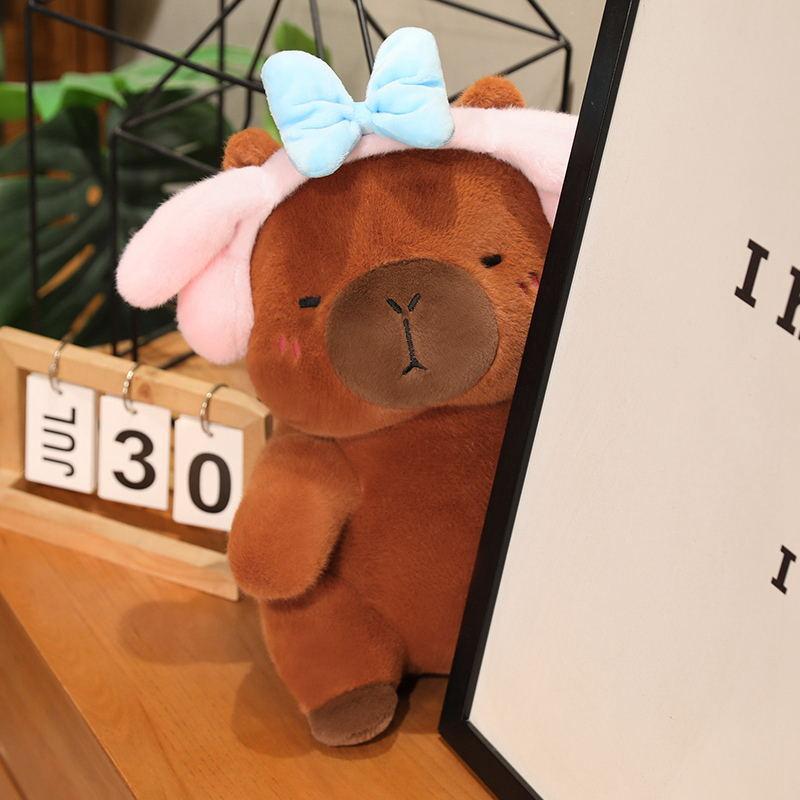 Creative Headphones Kapibala Chef Bread Plush Toys Magic Capybara Doll Doll Children Girls Gift