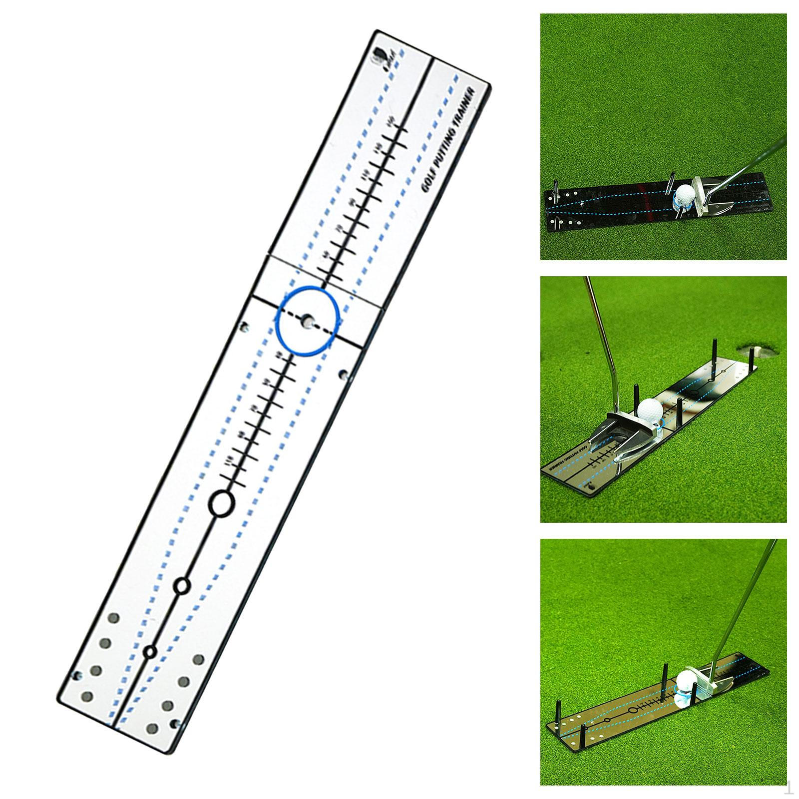 Golf Putting Alignment Mirror Putter Trainer for Indoor Outdoor 51cmx10cm  Foldable