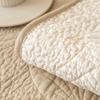 Four Seasons Universal Cotton Quilted Embroidered Leaves Sofa Cushion Solid Color Modern Non-Slip Sofa Cushion Towel