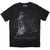 AC/DC Unisex Stone Wash T-Shirt: Back In Black Bell (Black) (Small)