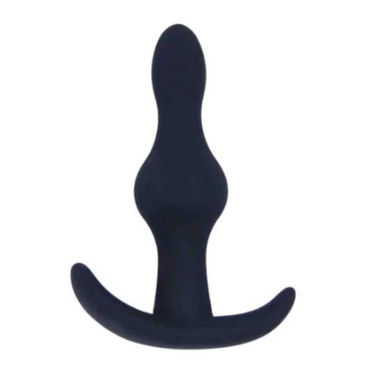 New Five-Inch Chain Black Silicone Back Court Anal Plug Back Court Pull Beads Sex Toys Anal Plug Adult Products