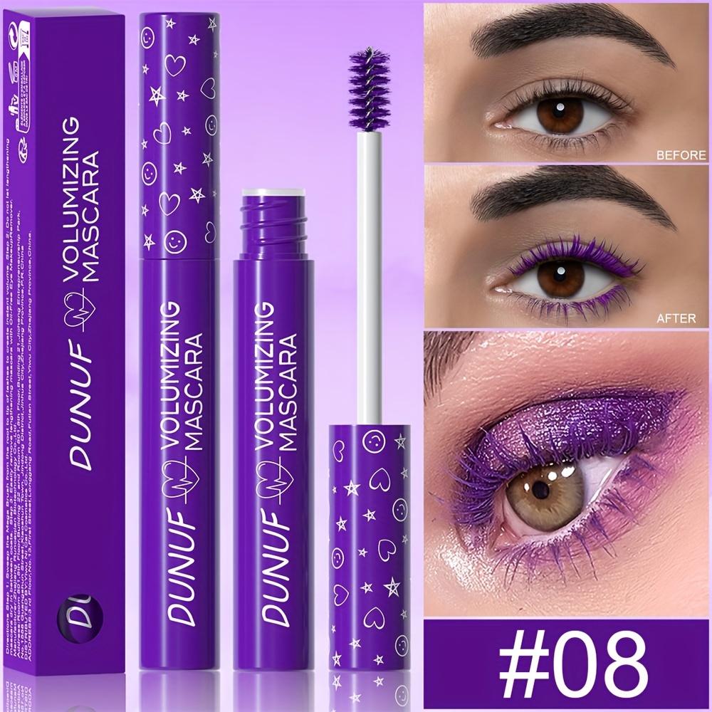 Dunuf Wasserdichte 8-Farben-Mascara - Natürlicher Schwung & Verlängerung, Sanft zu den Augen, Pflanzliches Squalan, Perfekt für alle Hauttypen