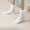 Men's Mid-calf Socks for Autumn and Winter, Pure Cotton Sweat-absorbing and Deodorizing Sports Socks, Antibacterial Long Calf Socks for Winter