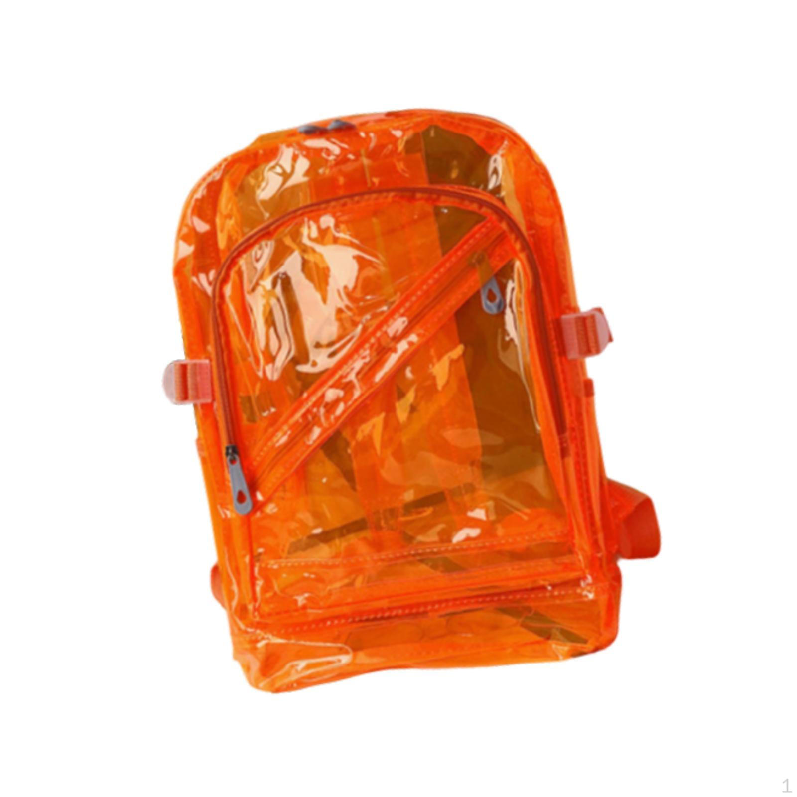 

Рюкзак-книжка великої місткості міцний водонепроникний мішок для зберігання школи для походів та подорожей помаранчевий