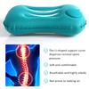 1Pc Camping Press Inflatable Pillow Portable Ultralight Travel Hiking Flannel Air Sleeping Pillow for Neck and Lumbar Support