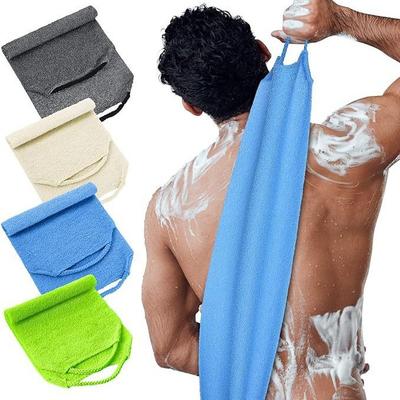 Korean Exfoliating Back Scrubber, Long Stretch Bath Towel, Shower Towel for Body