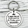 Stainless Steel Round Tag Letter Titanium Steel Keychain Inspirational Gift Stainless Steel Keychain for Backpack Bag Pendant