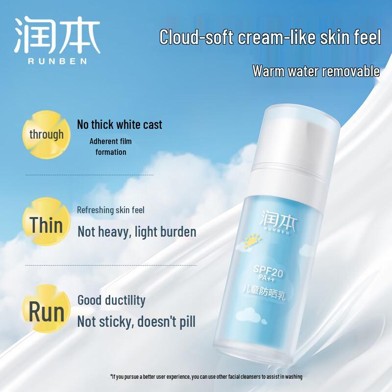 

Runben Kids Sunscreen Lotion SPF20 (2024 Edition)