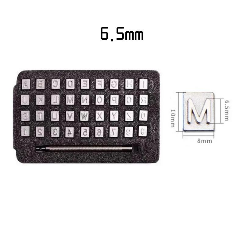 37Pcs Set Metal Alphabet Number Leather Stamp Hand Engraving Tool Kit DIY Set Professional Leather Embossed Tools Pottery Tool
