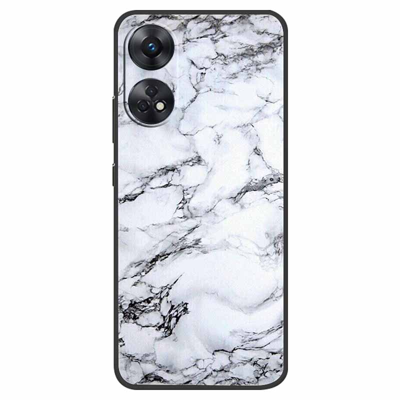 Case For Oppo Reno 8T Cover Black Silicone Soft Phone Back Cases for Oppo Reno8 T 4G Fundas Reno8T CPH2481 6.43" Lovely Fundas