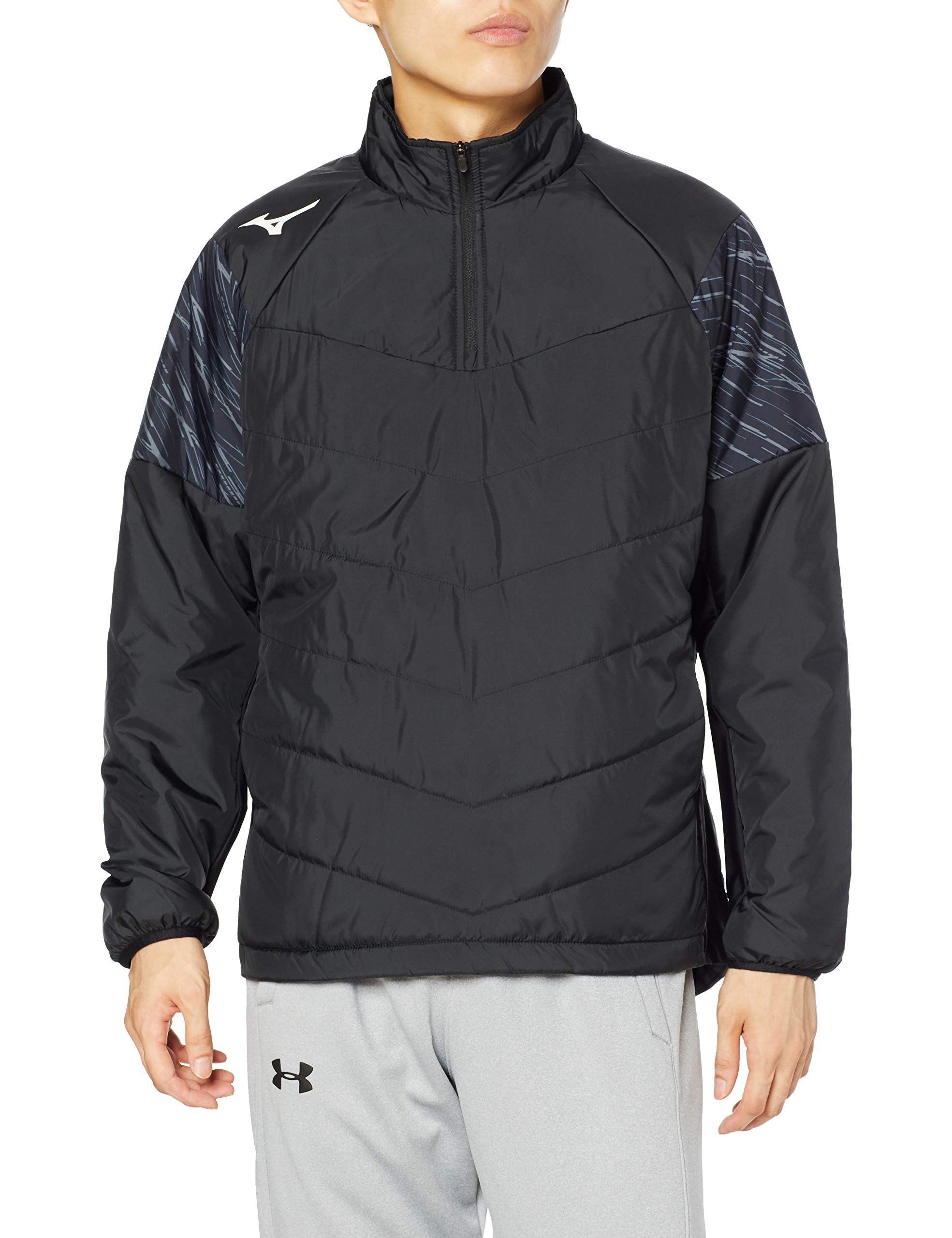

Mizuno Quilted Soccer Jacket Size Small Size P2ME0515, Black, (Japan Small) чёрный