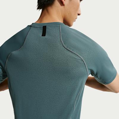 Men's Nike Pro T Shirts Men's Mineral Slate Blue Crew Neck