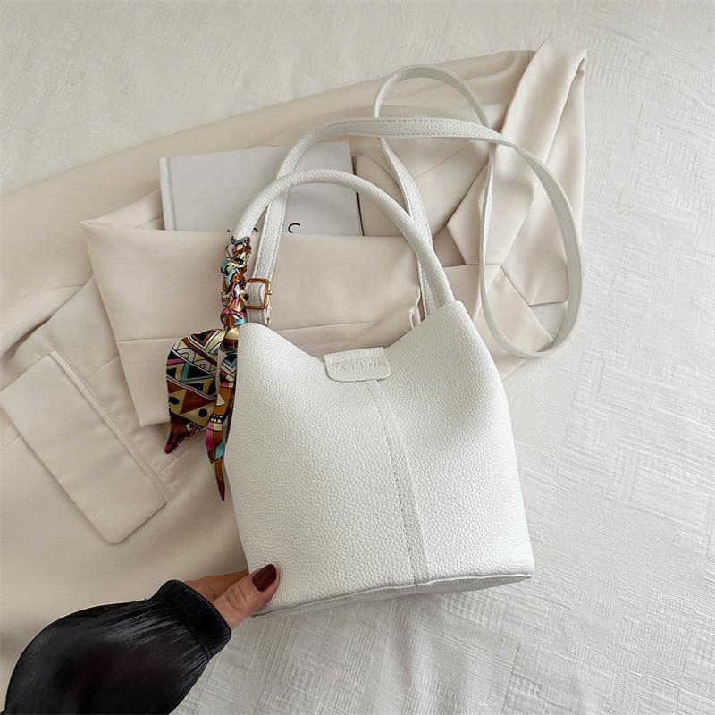 Stylish And Trendy Korean Aesthetic Bucket Bag For Women In Black Blue Yellow White