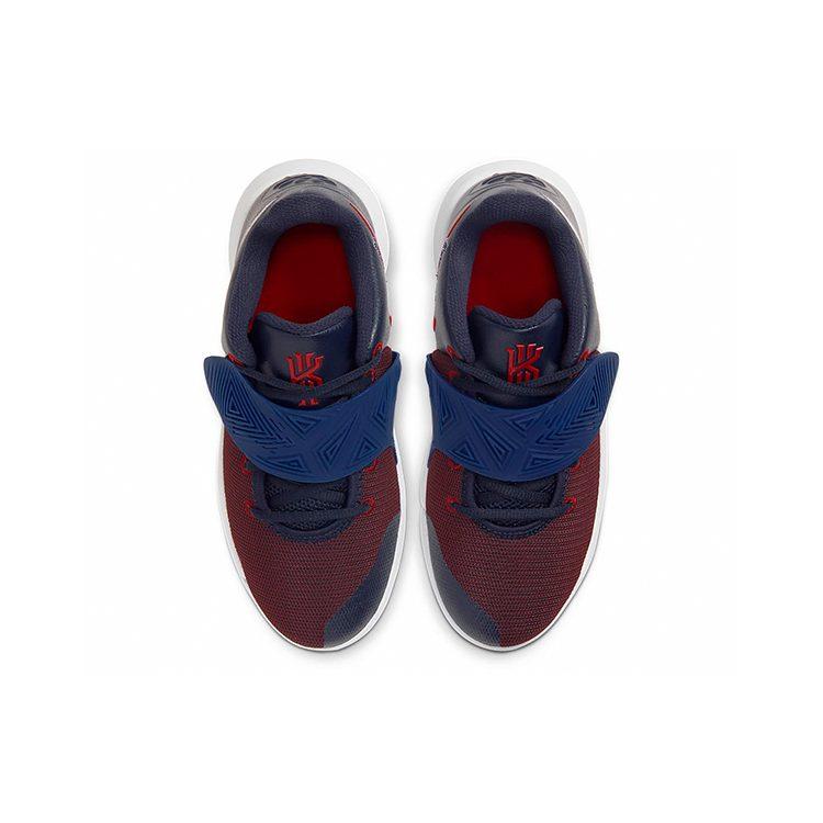 Nike Flytrap 3 Kyrie Slip Resistant Cushioning Abrasion Resistant Mid Top Basketball Shoes Red Blue White Unisex BQ5620-400