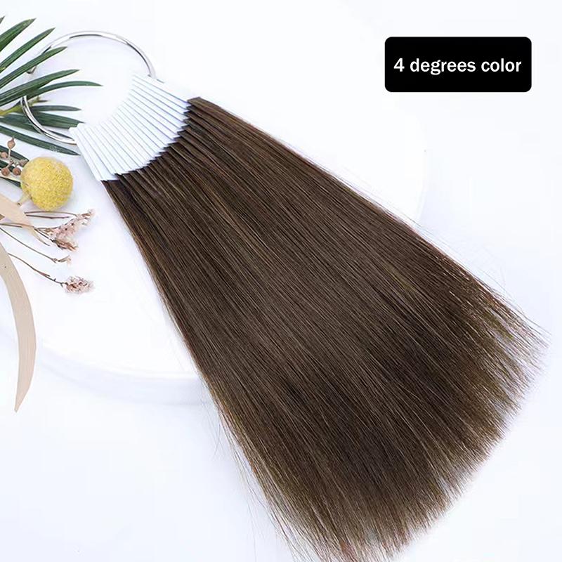 30Pcs 23Cm Real Human Hair Color Rings Swatches For Human Hair Extensions Salon Tools Hair Dyeing Sample Chart Dyeing Practice