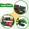 1/64 Miniature Vegetable Stall Set,Diorama Accessories,Lightweight,Sturdy,Painted,Photography Decor
