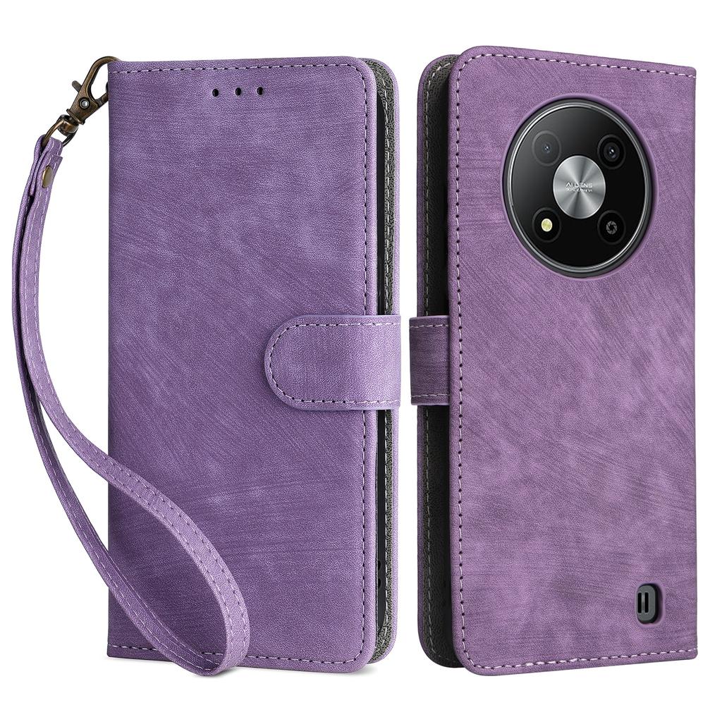 Für ZTE Blade A73 Pro 5G/A73 5G/Optus X Pro 5G Hülle RFID-Blockierung Kartenfächer Handyhülle mit Handschlaufe