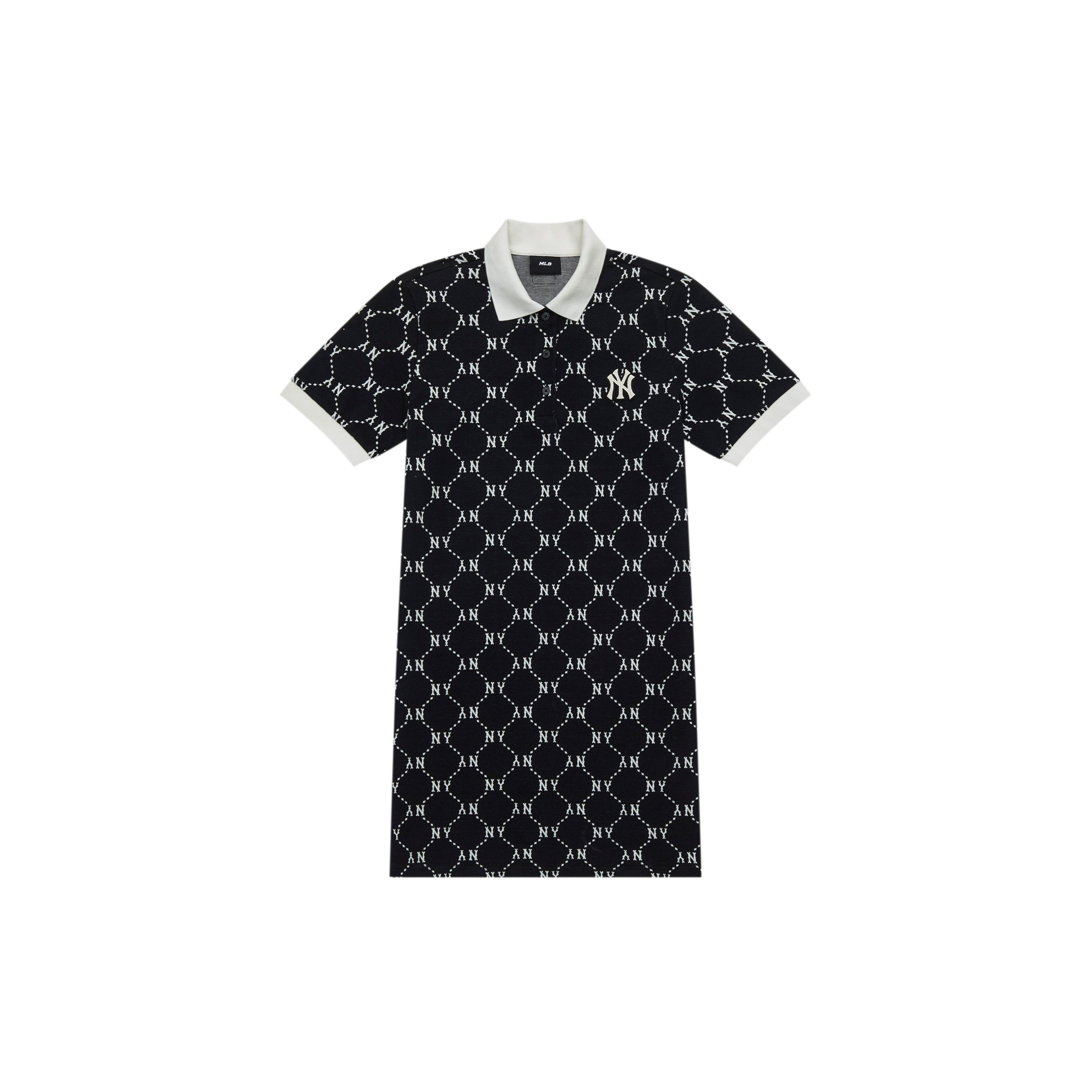 

New MLB New York Yankees SS24 Short Sleeved Dress Women s Black 3FOPM0443-50BKS XS
