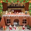 Christmas Gingerbread Playhouse Large Tablecloth For Kids Table Tent Indoor & Outdoor Table Cover Playhouse For Xmas