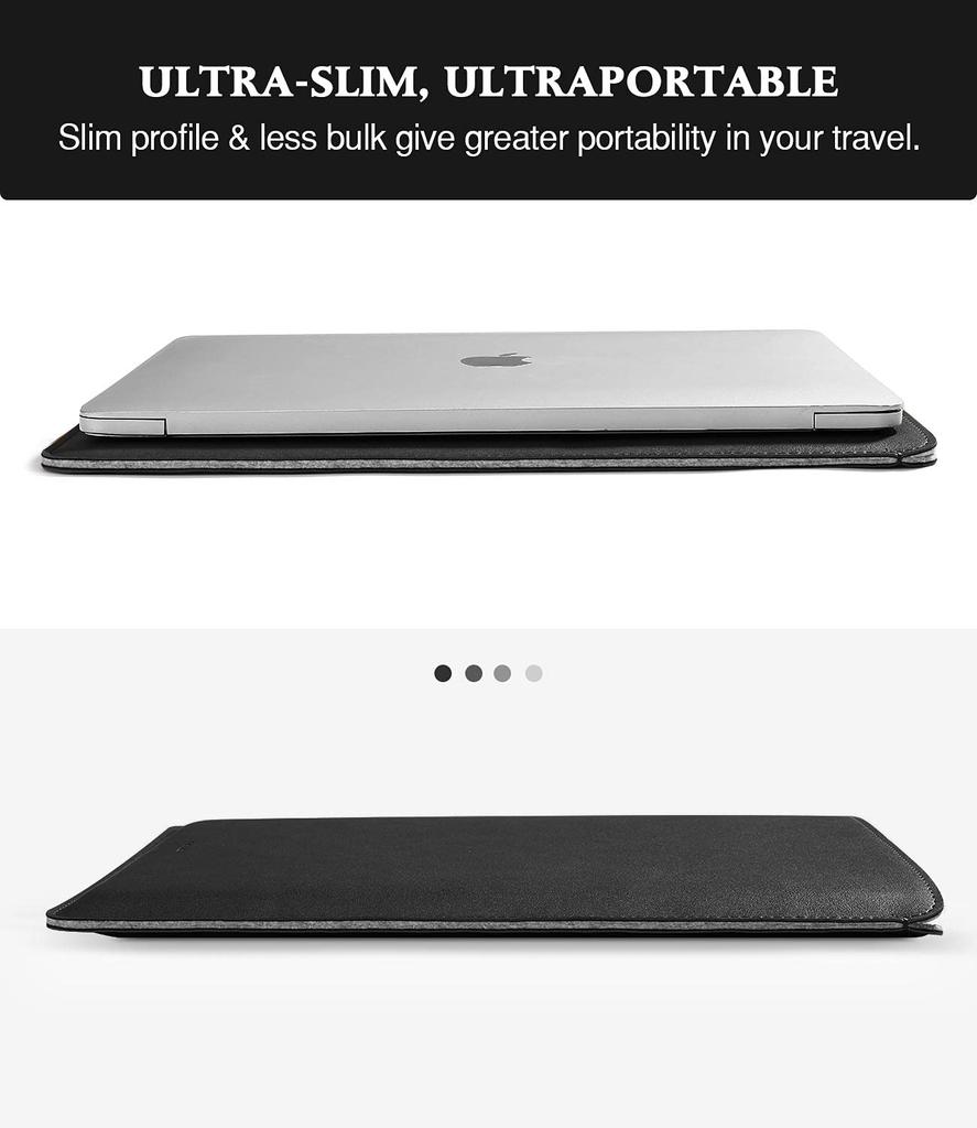 MoKo Zoll Tablet Hülle PU Leder Aktentasche Schlanke Stilvolle Hülle Tasche iPad Mini Zoll iPad Mini Galaxy Tab S2 Tab A ZenPad Z8s Schwarz 7-8 (6.
