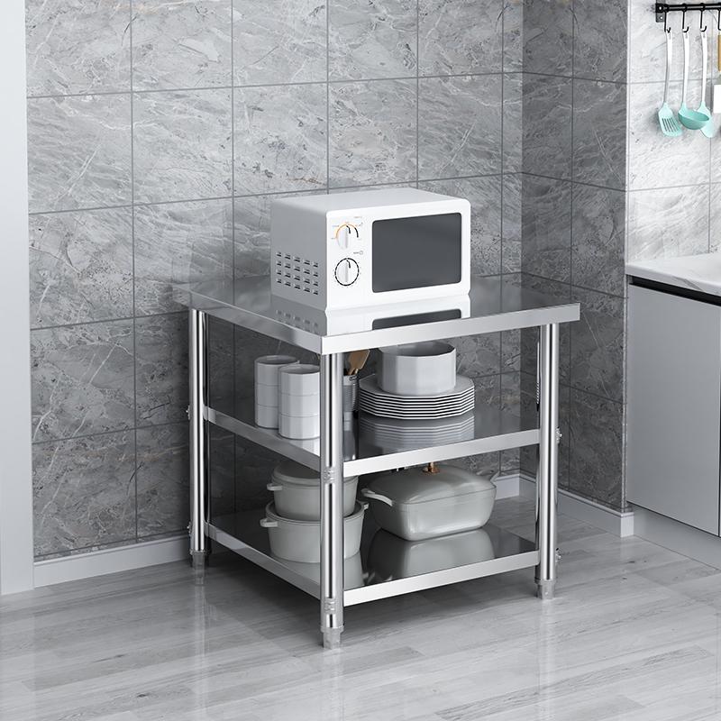 Custom Thickened Stainless Steel Rectangular Square Kitchen & Restaurant Workbench Table with Dishwasher