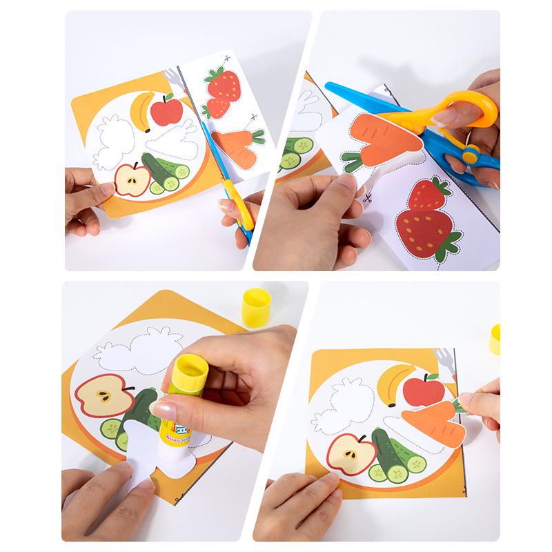 DIY Paper Cutting Sticker Set for Kids Aged 3-6: Enhance Fine Motor Skills and Early Education