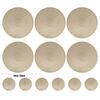 Set of 6 Round Braided Table Mat Washable Placemats Non Slip Heat Resistant for Kitchen Dining Tables Pad With 6Pc Cup Coasters