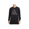 Serie ACG Deportivo Casual Cuello Redondo Manga Larga Camiseta Hombre Tops HV2177-010