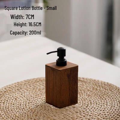 Hotel Walnut Dispenser Bottle