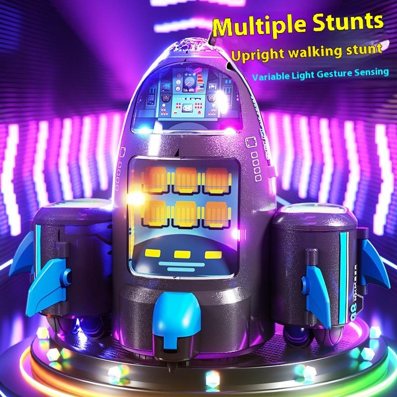 Concept Spaceship Stunt Remote Control Car Gesture Sensing Light Music Spray Drift 360 ° Rotating Children'S Toy Children'S Gift