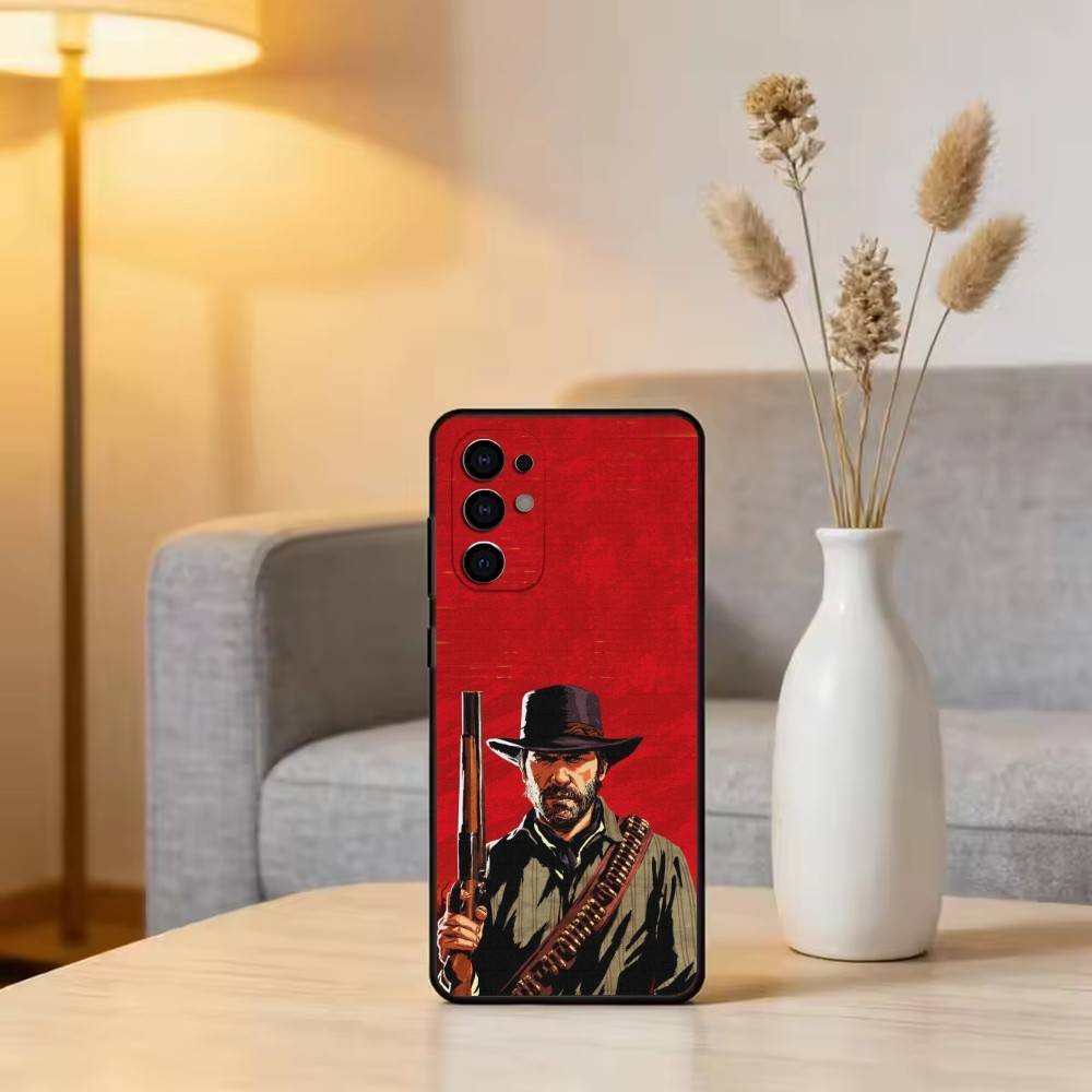 

R-Red D-Dead R-Redemption 2 Phone Case Black Silicone Soft For Samsung S25,S24,S21,S22,S23,S30,Ultra,S20,Plus,Fe,Lite Samsung S20fe