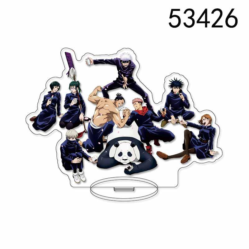 Jujutsu Kaisen Acrylic Standee Featuring Gojo, Itadori, and Sukuna - Popular Anime Ornament. 15cm