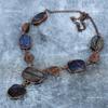 Labradorite Gemstone Copper Hook Chain Electroformed Engagement Necklace Jewelry VP-108