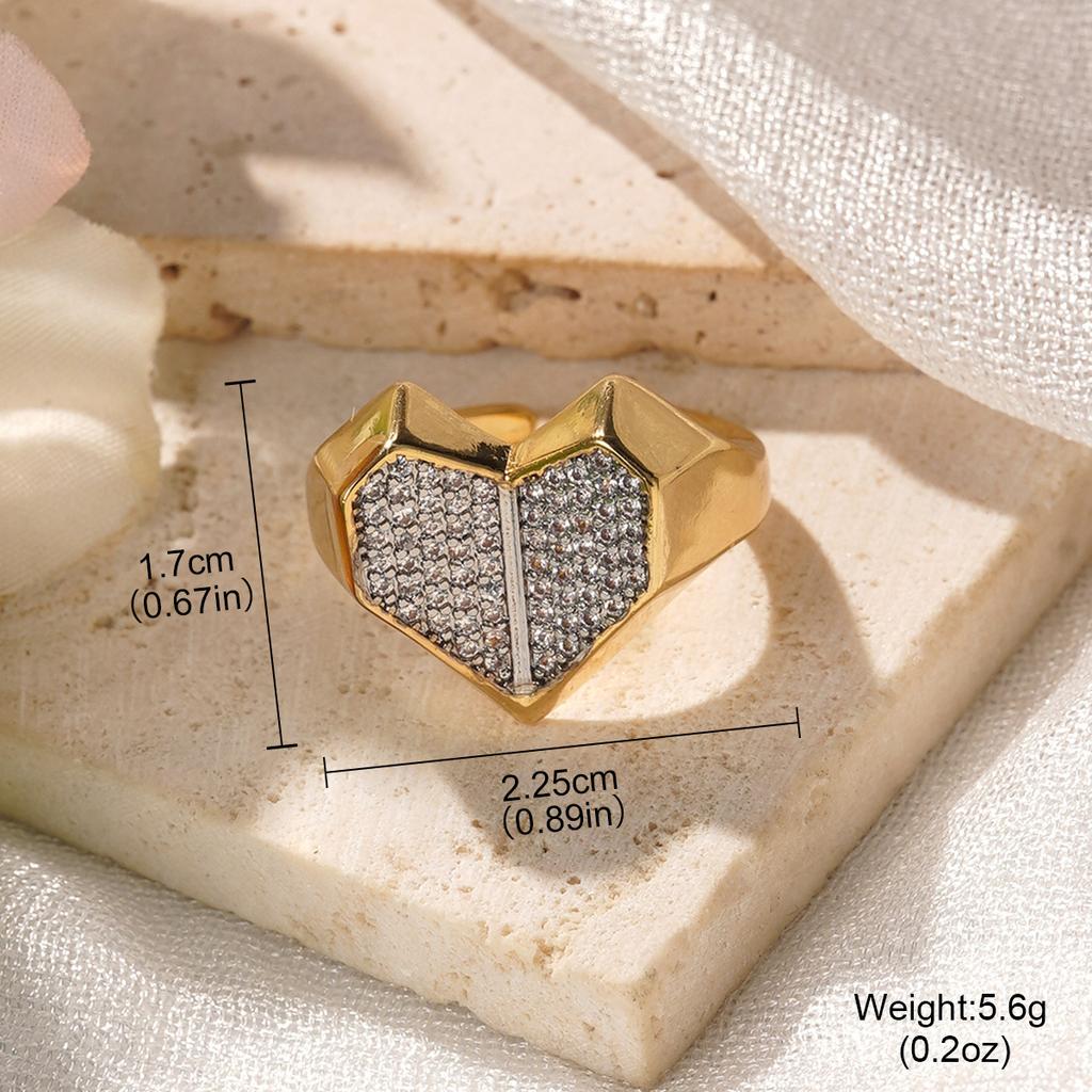 Light Luxury High-end Pleated Lace Zircon Ring Female Niche Design Personality Temperament Simple Index Finger Ring