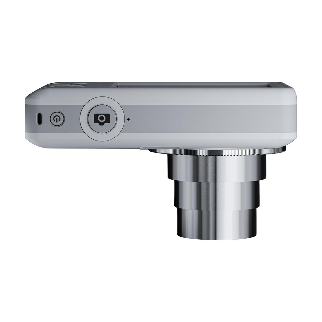 Aparat foto digital compact cu senzor CMOS și zoom optic 6x Alb KDC125-WH 64 megapixeli de înaltă sensibilitate, (alb)