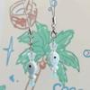Sweet Blue Fish Beads Charm Pendant Chain Phone Strap Pocket Keychain Strap Hangings Decoration for Key Bag Purse