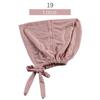 Solid Color Elastic Tie-Back Modal Undercap Hijab Scarf Adjustable Kufi Cap