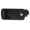RV Door Lock with 2 Keys Zinc Alloy Flush Mount RV Door Latch Handle for Yacht Caravan Black 6.2 X 3in