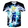Dragon Ball Goku 3D Print Short Sleeve T-Shirt for Anime Enthusiasts
