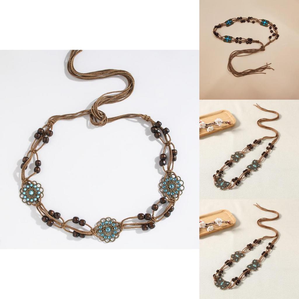 Bohemian Womens Waist Chain With Woven Fabric For Casual Summer Fashion Accessories