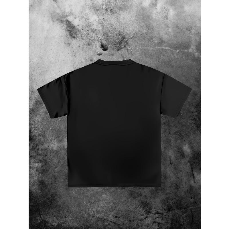 European sizes Men'S Y2K Angel And Skull Graphic Print T-Shirt