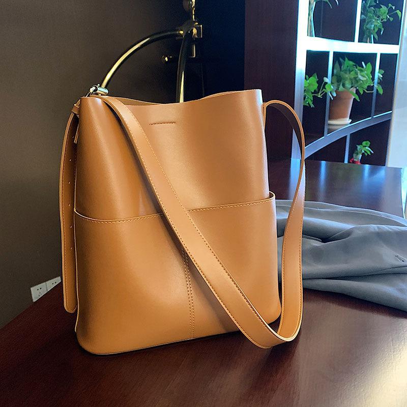 Novas Bolsas Mensageiro e Balde Femininas de Grande Capacidade - Bolsas de Ombro Simples