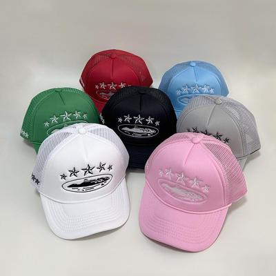 Berretto Trucker Baseball Corteiz CRTZ Five-Star Color Block in Rete