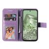 For Google Pixel 8a Case Floral Pattern PU Leather Wallet Stand Phone Cover