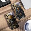 The Tiger of the Crown For Samsung Galaxy S20 FE S21 S22 S23 Plus S24 Ultra 25Ultra S21+ S9+ S22Plus Golden Glass Phone Case