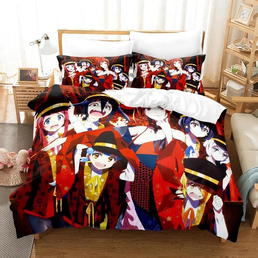 Comforter Anime Zombie Land Saga Bedding Set Bed Set Comforter King Queen Size Boys Adult Bedding Set