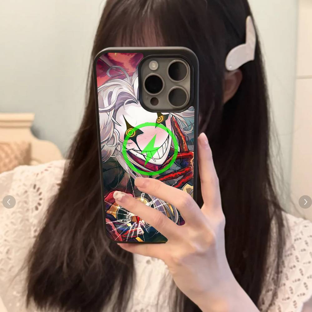 Pierrot The Freak Circus Funny Game Magnetic Case For IPhone 17 16 14 13 12 11 15 Pro Max Plus Wireless Charge Phone Cover