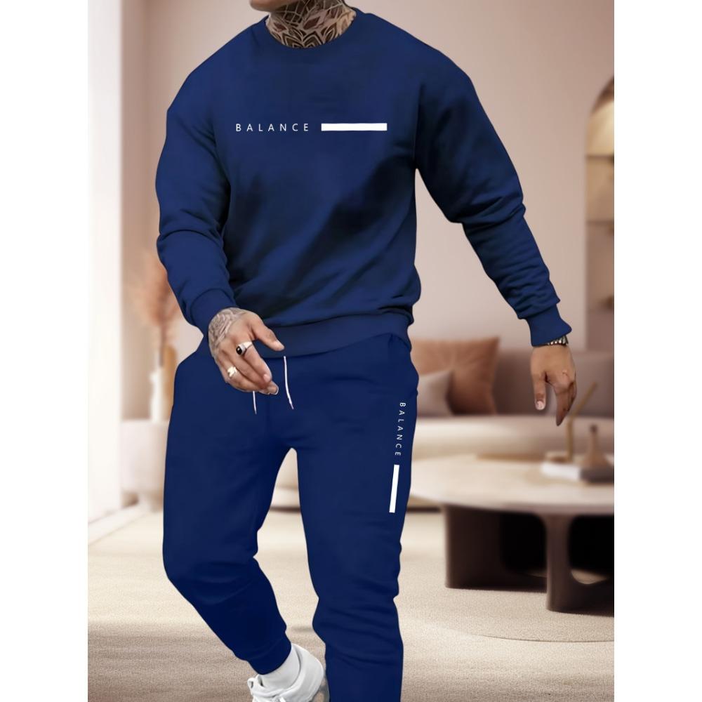 The new men's hoodie set for Spring and Autumn 2025 is a comfortable and soft streetwear collection with letter prints
